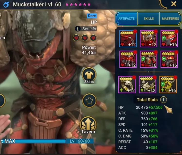 Equipo de Acechador del Fango