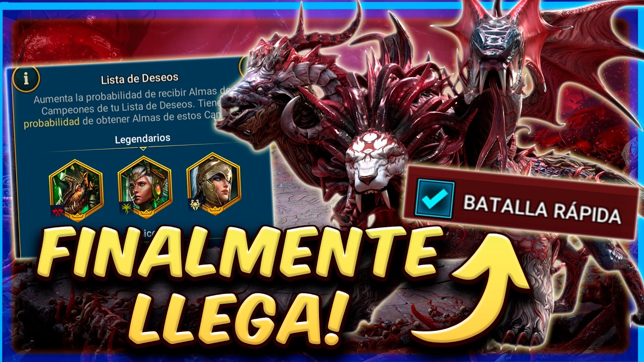 Actualización 11.65: Racha de Victorias en Arena en Vivo, Batallas Rápidas en Quimera y más